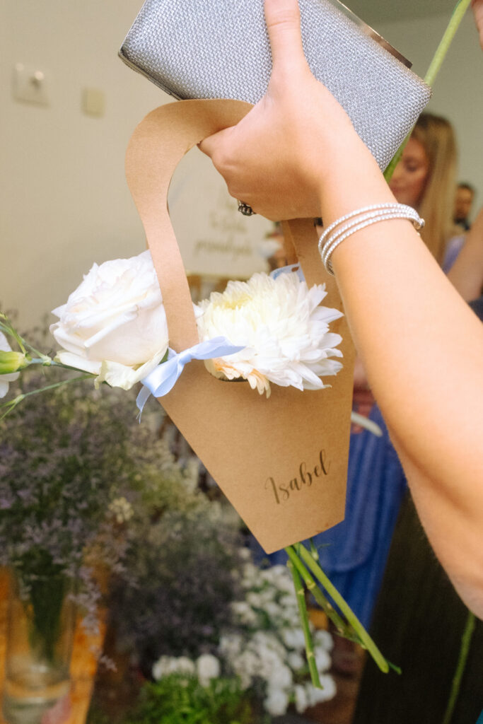 Flower Bar en una boda de octubre