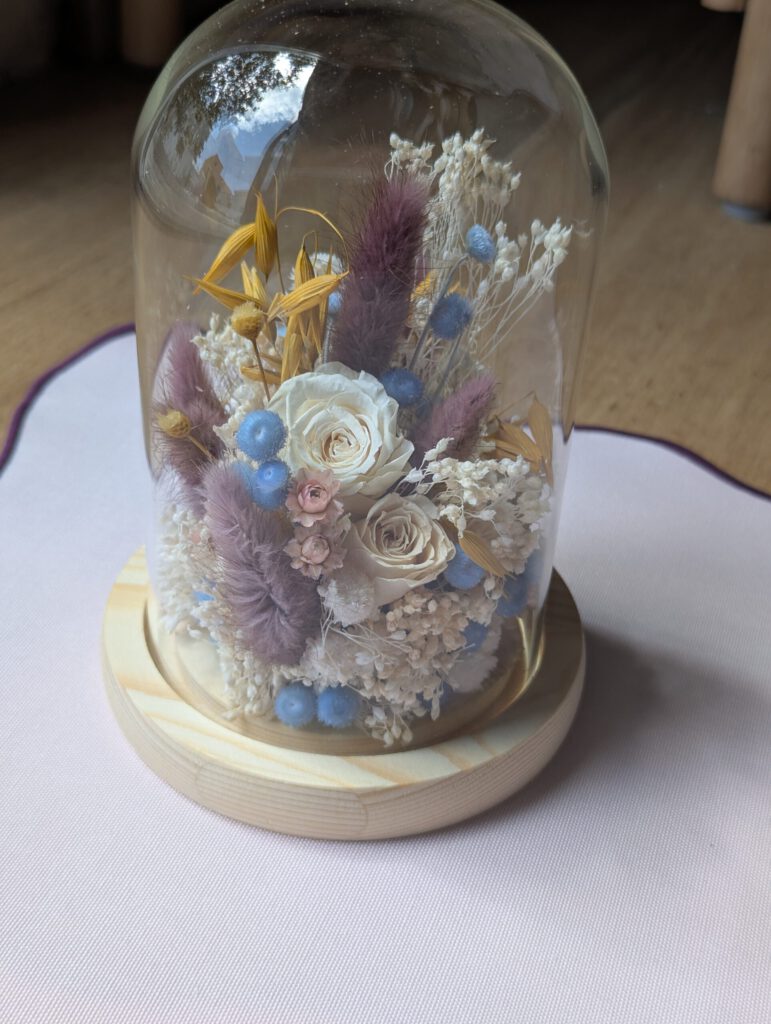 cupula flores preservadas detalles boda